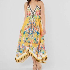 FLYING TOMATOES FLORAL HANDKERCHIEF DRESS